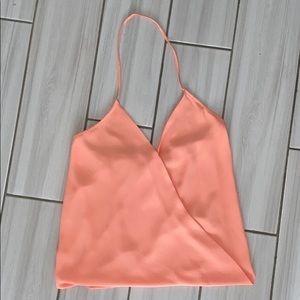 Blush Boutique Peach Halter Top NWOT